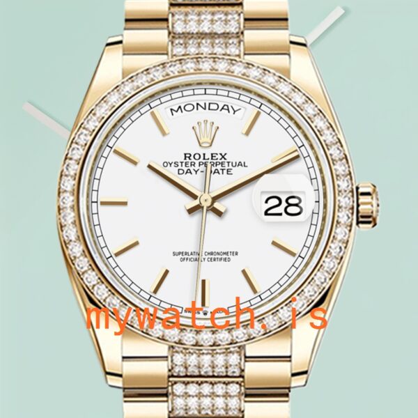 Rolex Day-Date 36mm Mens m128348rbr-0048 Diamond Bezel: A Timeless Masterpiece