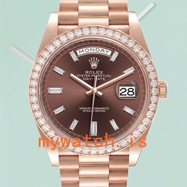 Rolex Day-Date Mens 40mm m228345rbr-0006 Automatic: Genuine vs. Replica Analysis