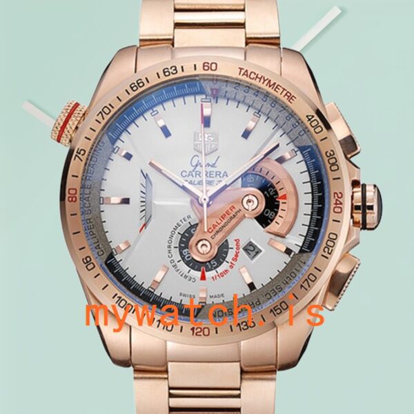 Tag Heuer Grand Carrera GrandCarreraWSB-005 Mens 43mm Bracelet Quartz: Genuine vs. Replica