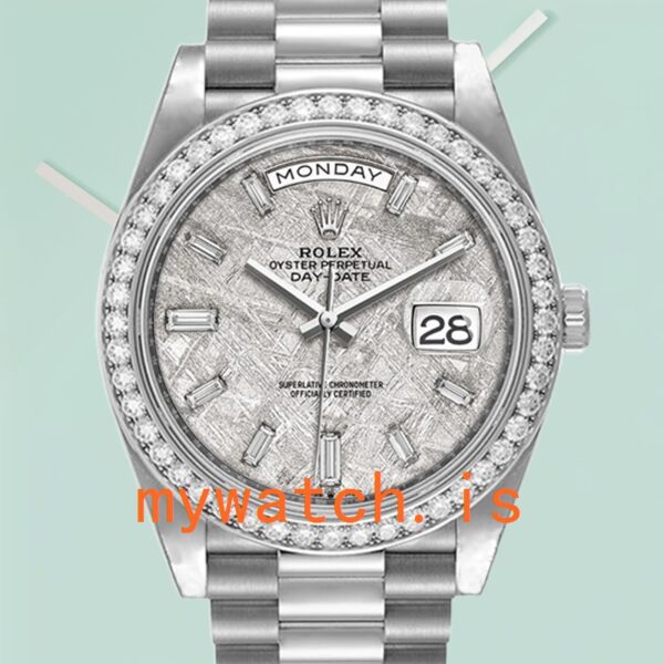 Rolex Day-Date 40mm m228349rbr-0040 Mens President Bracelet Meteorite Dial: A Timeless Masterpiece