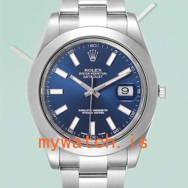 Rolex Datejust 116300BLSO 41mm Mens Silver-tone: Authentic vs. Replica