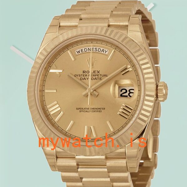 Rolex Day-Date Mens 40mm m228238-0002 Bracelet: Genuine vs. Replica Analysis
