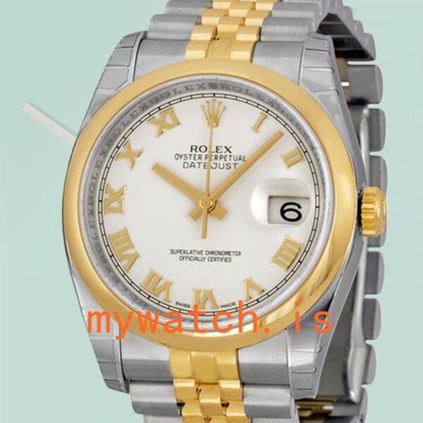 Rolex Datejust 116203-0144 Mens 36mm Silver-tone: A Timeless Classic