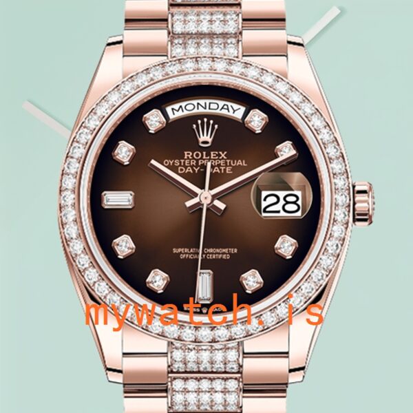 Rolex Day-Date Men’s 36mm M128345RBR-0041 Brown Dial: Luxury Meets Practicality