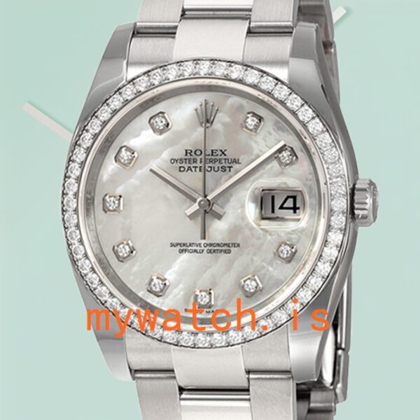 Rolex Datejust 116244MDO 36mm Men’s Diamond Bezel Silver-tone: A Timeless Masterpiece