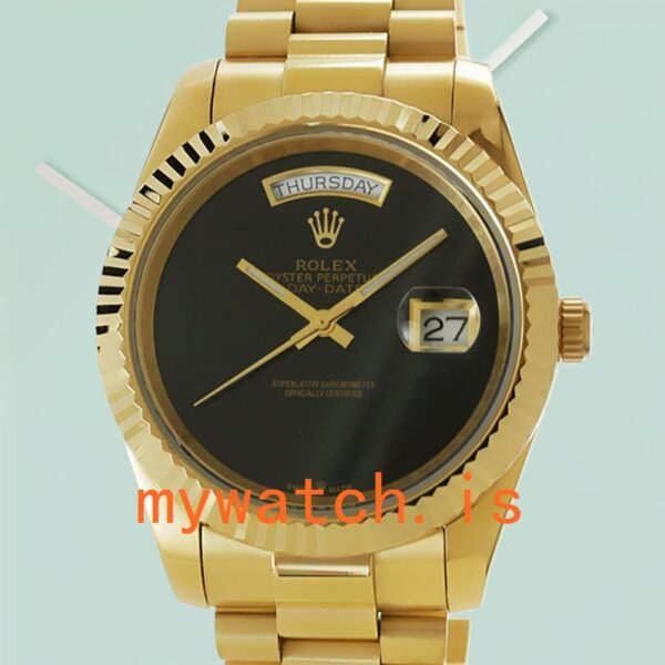 Rolex Day-Date 118208 36mm Men’s Stainless Steel: Authentic vs. Replica
