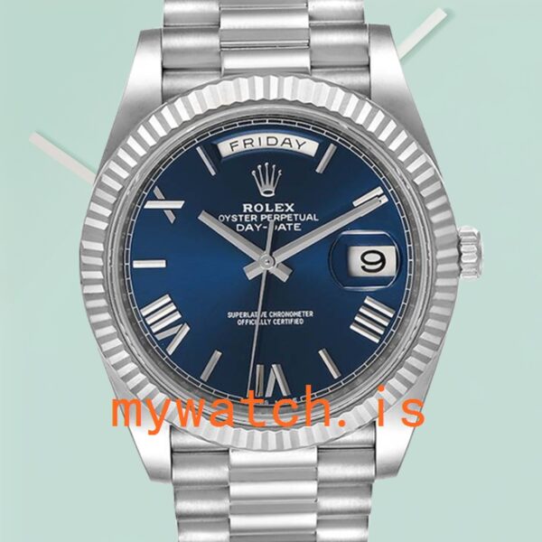 Rolex Day-Date Men’s 40mm M228239-0007 Blue Dial: A Symbol of Prestige and Precision