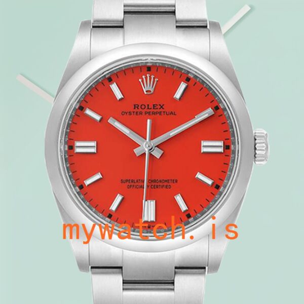 Rolex Oyster Perpetual 36mm Unisex m126000-0007 Coral Red Dial Stainless Steel: A Timeless Masterpiece